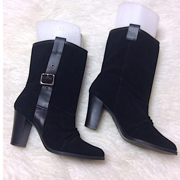 Nine & Co. Shoes - NINE & CO BLACK SUEDE LEATHER BOOTS